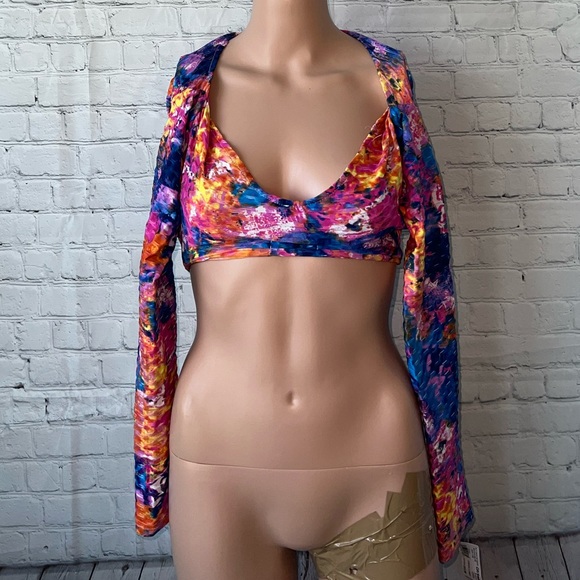 Love Star Tops - Love Star Multicolor Crop top size XL